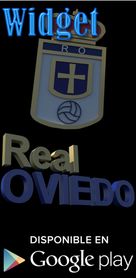 Real Oviedo Widget para Android. Temporada 2023-2024.